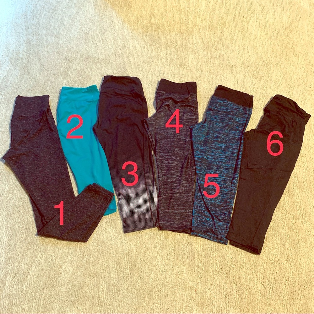 6 pairs of leggings